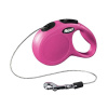 Vodítko Flexi Classic XS 3m (max 8kg) lanko ružová