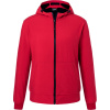 James & Nicholson Bunda JN 1146 s kapucí, softshellová, pánská COT02114687604-red/black XL Červená/černá
