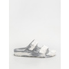 Birkenstock Arizona EVA Narrow (metallic silver multi) 38, strieborná