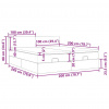 vidaXL Osmanský rám postele s matracmi tmavomodrá 200x200 cm zamat - Modrá - 233307-245388