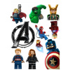 Výtlač cukrová hmota torta LEGO MARVEL SUPER HEROES