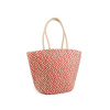 Stoklasa Letní / plážová taška z papírové slámy 34x45 cm - 2 červená