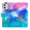 Flip pouzdro iSaprio na mobil Motorola Moto G54 5G - BluePink Paint s kapsičkami na karty (Knížkové flipové pouzdro iSaprio pro mobil Motorola Moto G54 5G - BluePink Paint - elegantní obal s kapsami,