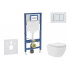 GEBERIT - Duofix Set předstěnové instalace, kompaktního klozetu Oudee Vortex a sedátka softclose, tlačítko Sigma30, bílá/bílá mat SANI11CA3167B