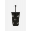 POHÁR KARL LAGERFELD K/AUTOGRAPH TO GO CUP GLITTER BLACK