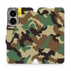 Flipové pouzdro Mobiwear - Xiaomi Poco X7 Pro - V111P Maskáče (Knížkové flip pouzdro, obal, kryt na mobil Xiaomi Poco X7 Pro - V111P Maskáče, materiál Umělá kůže + TPU - ochrana 360°, stojánek, siliko