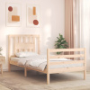 zahrada-XL Posteľný rám s čelom 90x200 cm masívne drevo 3194556