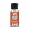 Darwi TEX Farba na textil 100050080 metalická strieborná 50 ml