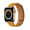 Techsuit Remienok na hodinky (W035) pre DÁMY - Apple Watch 1/2/3/4/5/6/7/8/SE/SE 2 (38/40/41 mm) - oranžový