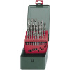 Metabo 627154000 HSS sada spirálových vrtáku do kovu, 25dílná, 1 mm, 1.5 mm, 2 mm, 2.5 mm, 3 mm, 3.5 mm, 4 mm, 4.5 mm, 5 mm, 5.5 mm, 6 mm, 6.5 mm, 7 mm, 7.5