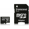 Transcend Micro SDXC karta 64GB Class 10 UHS-I + Adaptér TS64GUSDU1
