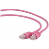Gembird Patch kábel RJ45, cat. 5e, UTP, 0.5m, ružový PP12-0.5M/RO