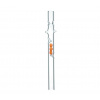 Sklenená fajka S2 Spherule Strait 12 cm – Oranžové guličky