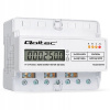 Qoltec Třífázový elektronický elektroměr | Elektroměr na DIN lištu | 400V | 100A | LCD | LED | 7P