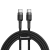 Baseus Cafule PD2.0 60W bleskové nabíjanie USB pre kábel typu C (20V 3A) 2 m sivá+čierna 17242