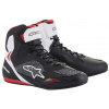 Topánky FASTER 3 RIDEKNIT, ALPINESTARS (čierne/biele/červené, veľ. 47)
