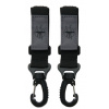 Háčiky na kočík Lässig Casual stroller hooks black