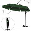 Slnečník so svetlom GardenLine zelený 350 x 250 cm