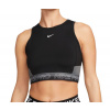 Dámsky top Nike Pro Dri-Fit Cropped Training Tank Top - Čierny (L)