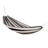 Látková houpací síť Springos pro 2 osoby černo-bílá