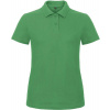 B&C | ID.001 /women, Dámske piqué polo, zelená kelly, 3XL