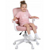 Otočné kreslo Tiago różowy s podnožkou na stôl s reguláciou 360