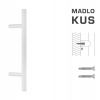 MPkovania FT - MADLO kód K10 Ø 30 mm ST ks Rozteč madla: 400 mm, Rozmer profilu madla: Ø 30 mm, Dĺžka: 600 mm