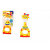 Teddies Hrkálka / hryzátko / pískatko žirafa plast 7x16cm