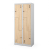 JULIA skriňa ECO: BIELA RAL9003 + DREVENÝ DEKOR H1850*Š800*H450