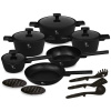 Berlingerhaus Sada nádobí s titanovým povrchem 15 ks Matte Black Collection