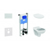Ideal Standard ProSys - Set predstenovej inštalácie, klozet Alpha s doskou, tlačidlo Oleas M2, chróm ProSys120M SP33