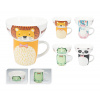Detský porcelánový set 2 ks (hrnček a miska) - rôzne dekorácie, krehké