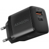 Axagon ACU-PQ20 USB-A/USB-C QC PD 20 W čierna (ACU-PQ20) Nabíjačka