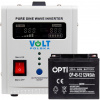 Súprava núdzového napájania 45Ah Volt Polska SINUSPRO-800E 12V 500/800W