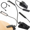 USB LAMPA NA ČÍTANIE KNÍH, NOČNÁ LAMPA S KLIPOM, ZDRAVÁ PRE OČI, 9 LED