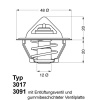 Termostat chladenia BorgWarner (Wahler) 3017.92D2
