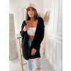 Fashionweek Pletený oversized kardigán ako sako NB42218 Farba: Čierna
