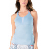 Dámsky top Lucky in Love Snake Rattle N'Roll Triple Strap Tank W/Bra - cloud - Modrý (XS)