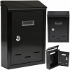 Poštová schránka - Box pre poštové písmená Euro 285x200x60 mm čierny (LISTINOVÁ SCHRÁNKA EURO BOX 285x200x60MM ČIERNA)