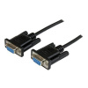 STARTECH 2m Black DB9 RS232 Null Modem Cable F/F, STARTECH 2m Black DB9 RS232 Null Modem Cable F/F SCNM9FF2MBK