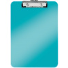 Leitz Wow A4 jednodoska s klipom ľadovo modrá