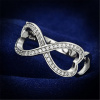 Dámsky prsteň so zirkónmi Hearts Str088 Veľkosť prsteňa: 52 (16,6 mm)