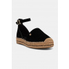 Tommy Hilfiger espadrilky na platforme dámske semišové TH PLATFORM ESPAD SUEDE STRAP FW0FW09144 čierna EUR 41