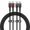 Baseus P10318306003-01 Cafule USB-C(M) - USB-C(M) (100W), 2m, černý, 2ks