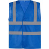 YOKO HI-VIS HVW120 / Sieťovaná bezpečnostná vesta - royal blue M