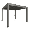 Biohort pergola 3,5x3,5 - 367,5 x 367,5 cm, kremeňovo sivá metalická B480330