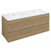 Sapho EZARA dvojumývadlová skrinka 120x55x46cm, dub cuneo EZ121-2525