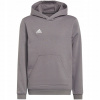 Adidas mikina detská bavlna sivá veľkosť 116