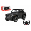 Auto RC Jeep Wrangler Rubicon RASTAR čierny plast 29cm 2,4 GHz na diaľk. ovl. na bat. v krab. 44x19