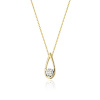 Blink-Blink Náhrdelník zo žltého zlata SLZA s diamantom 0,08 ct 5212ZDB